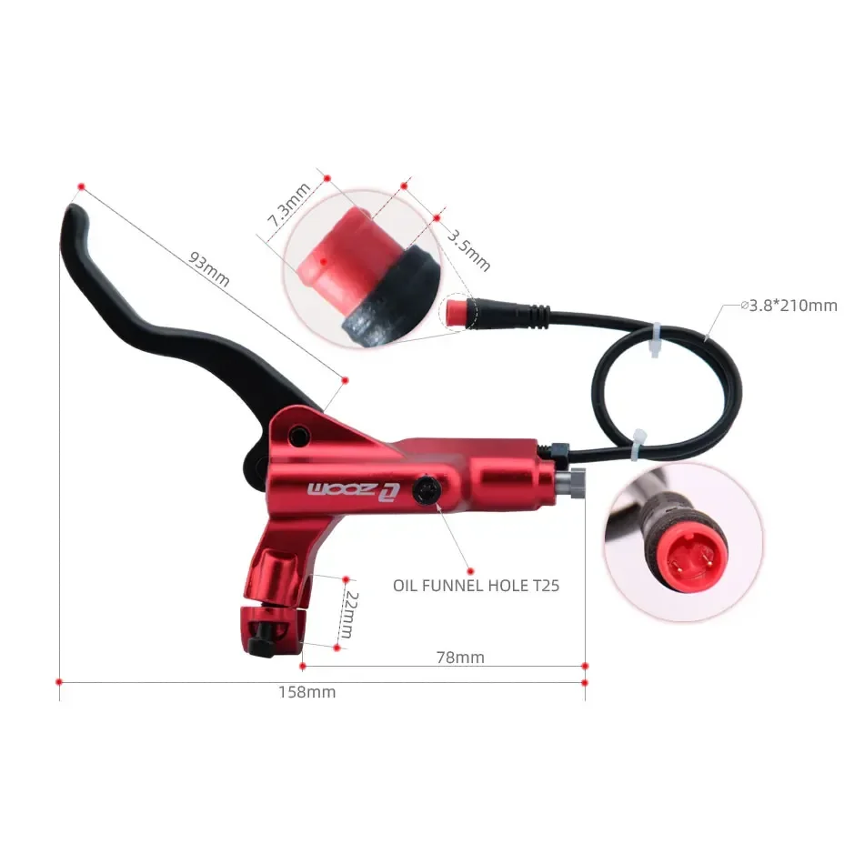 ZOOM HB-876E 4-tłokowy hamulec – Zoom Hydraulic Brake 4 Piston E-Scooter recenzja i cena
